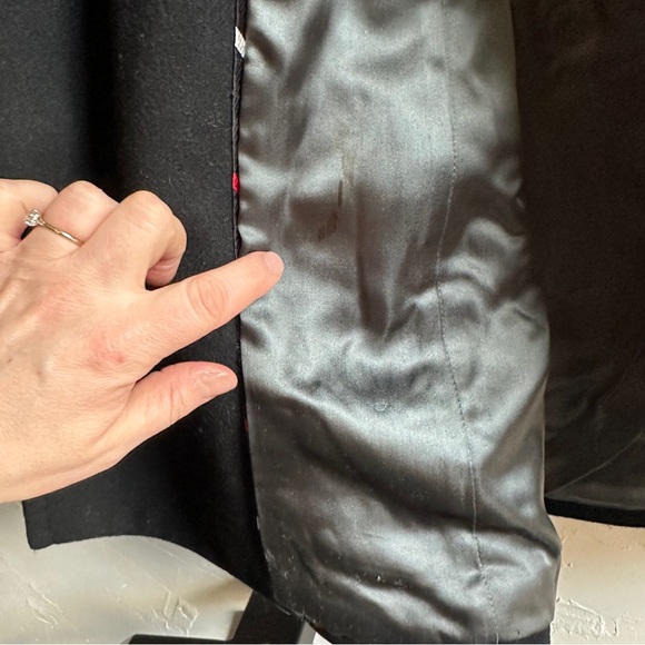 J.Crew Black Wool Blend Peacoat Jacket Classic Tailored Minimal Chic Prep Sz L - Picture 9 of 14